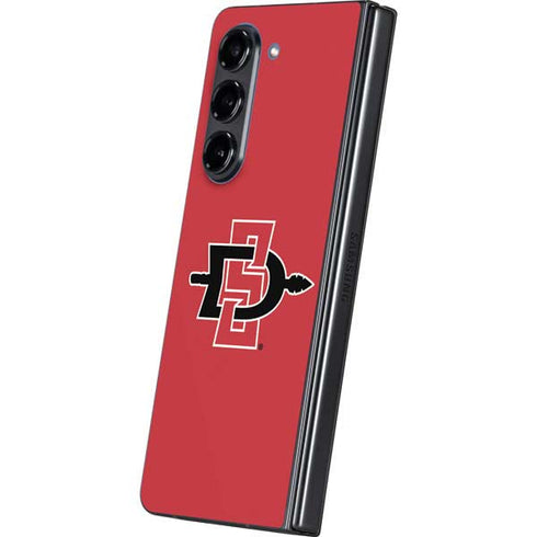 San Diego State University Aztecs Red Logo Galaxy Z Fold5 5G Skin